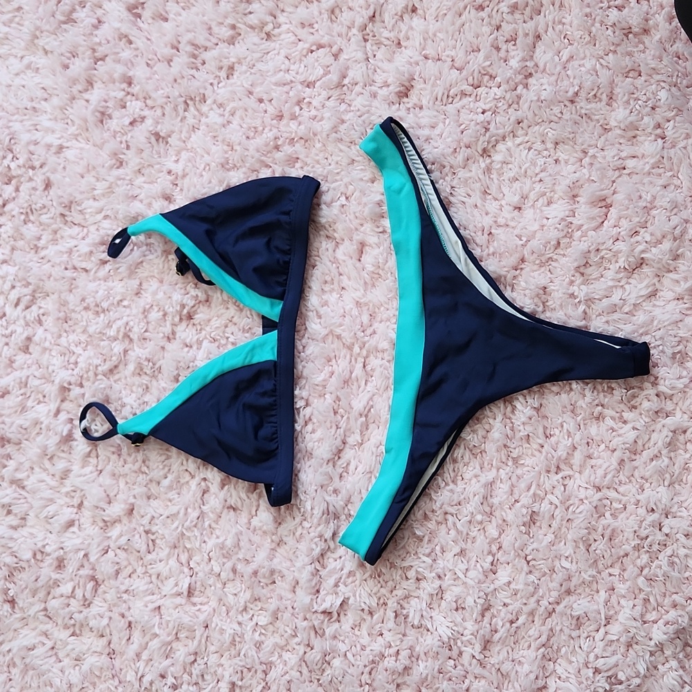 Thong bikini set small top medium bottoms